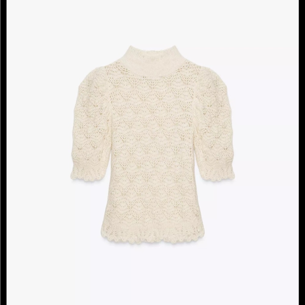 Zara Romantic Rib Knit Sweater